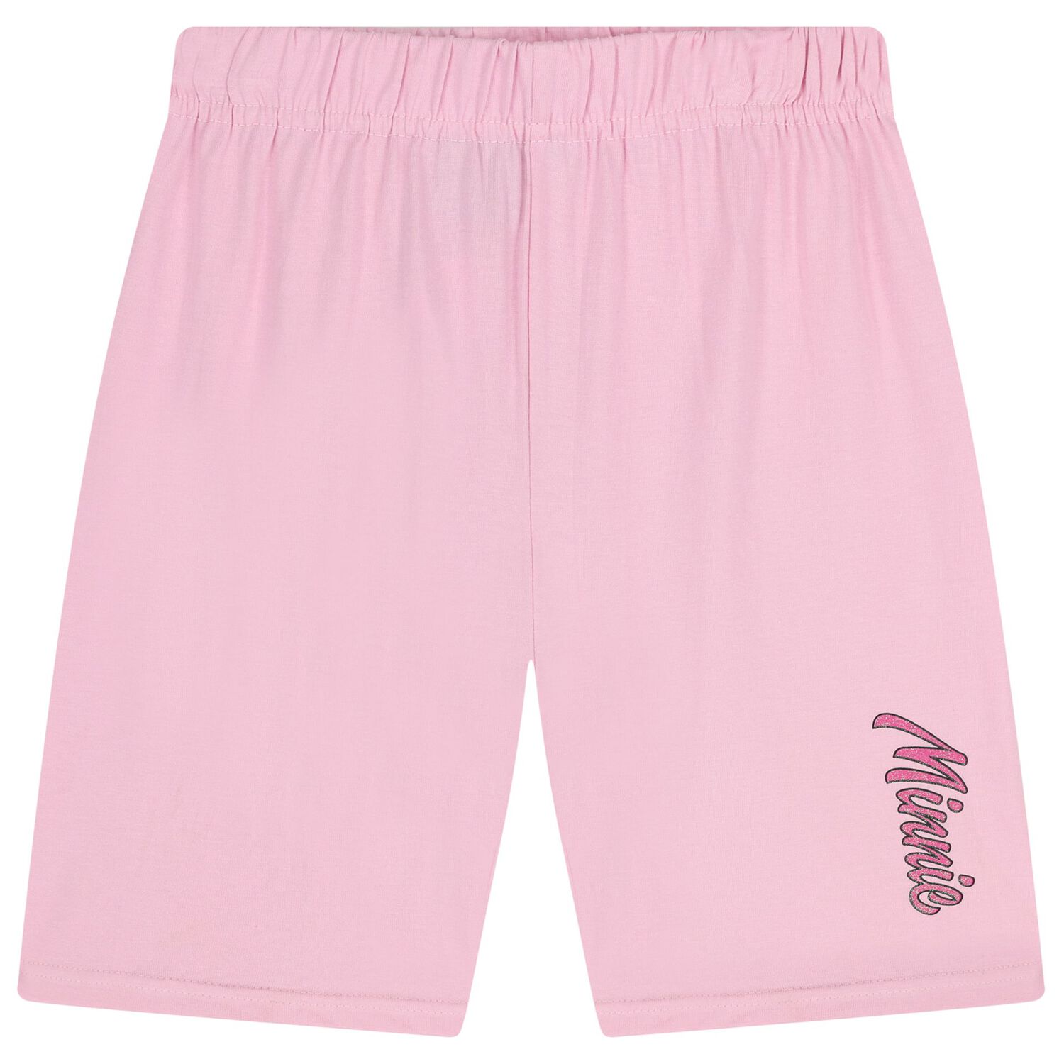 طقم شورت للبنات مزين بشخصية ميني ماوس باللون الوردي , 1, hi-res