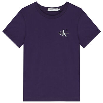 Boys Purple Logo T-Shirt