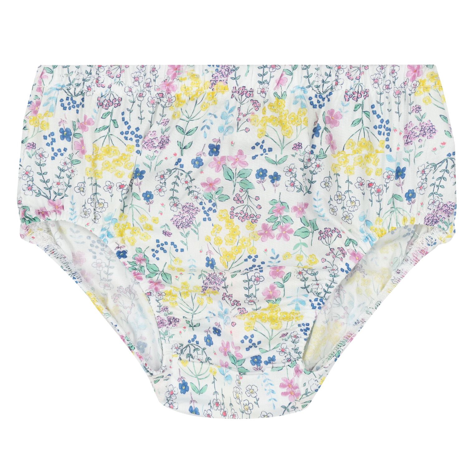 Baby Girls Pink & Yellow Floral Dress Set, 1, hi-res