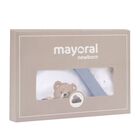 Baby Boys White & Blue Teddy Bear Babygrow Gift Set, 2, hi-res