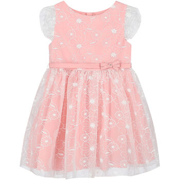 Girls Pink Organza Dress