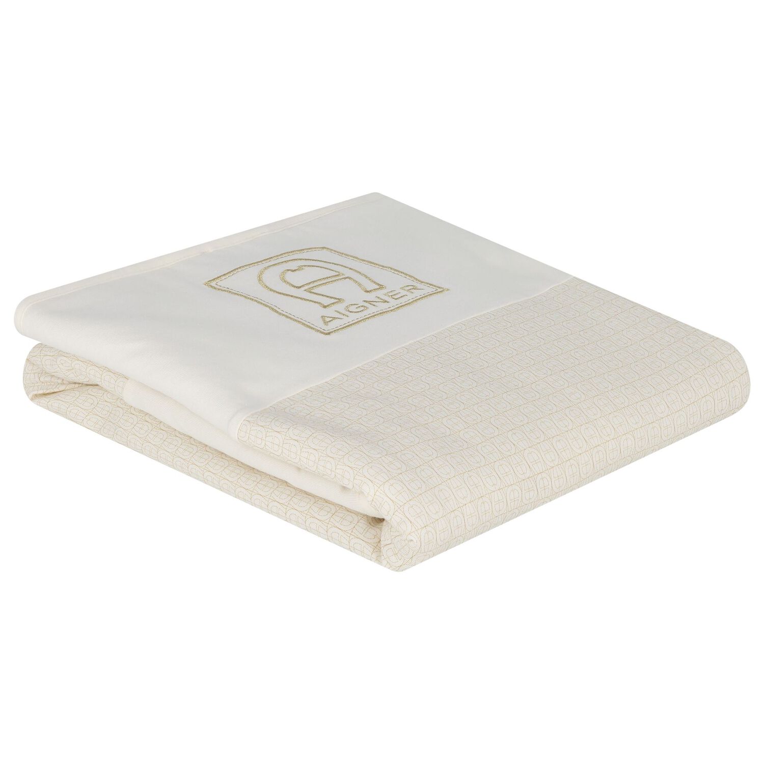 Ivory & Gold Logo Baby Blanket, 3, hi-res image number null