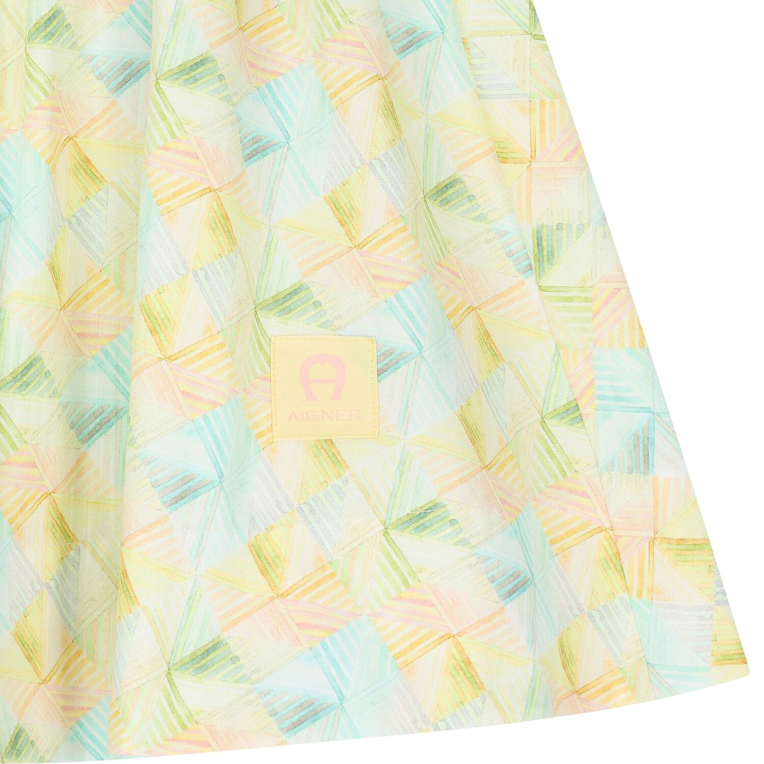 Girls Green & Blue Logo Skirt, 1, hi-res image number null