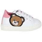 White Teddy Bear Trainers, 1, hi-res