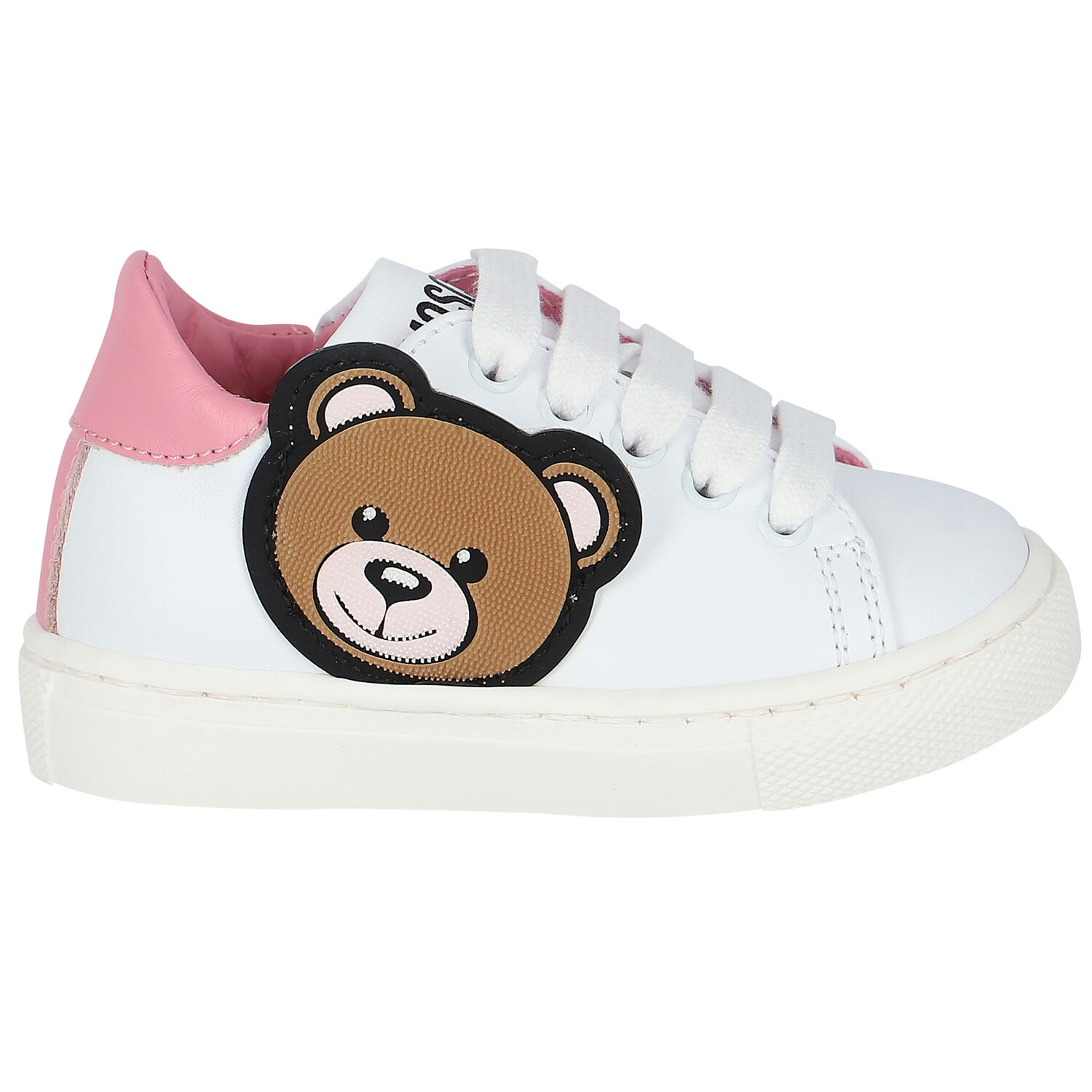 White Teddy Bear Trainers, 1, hi-res