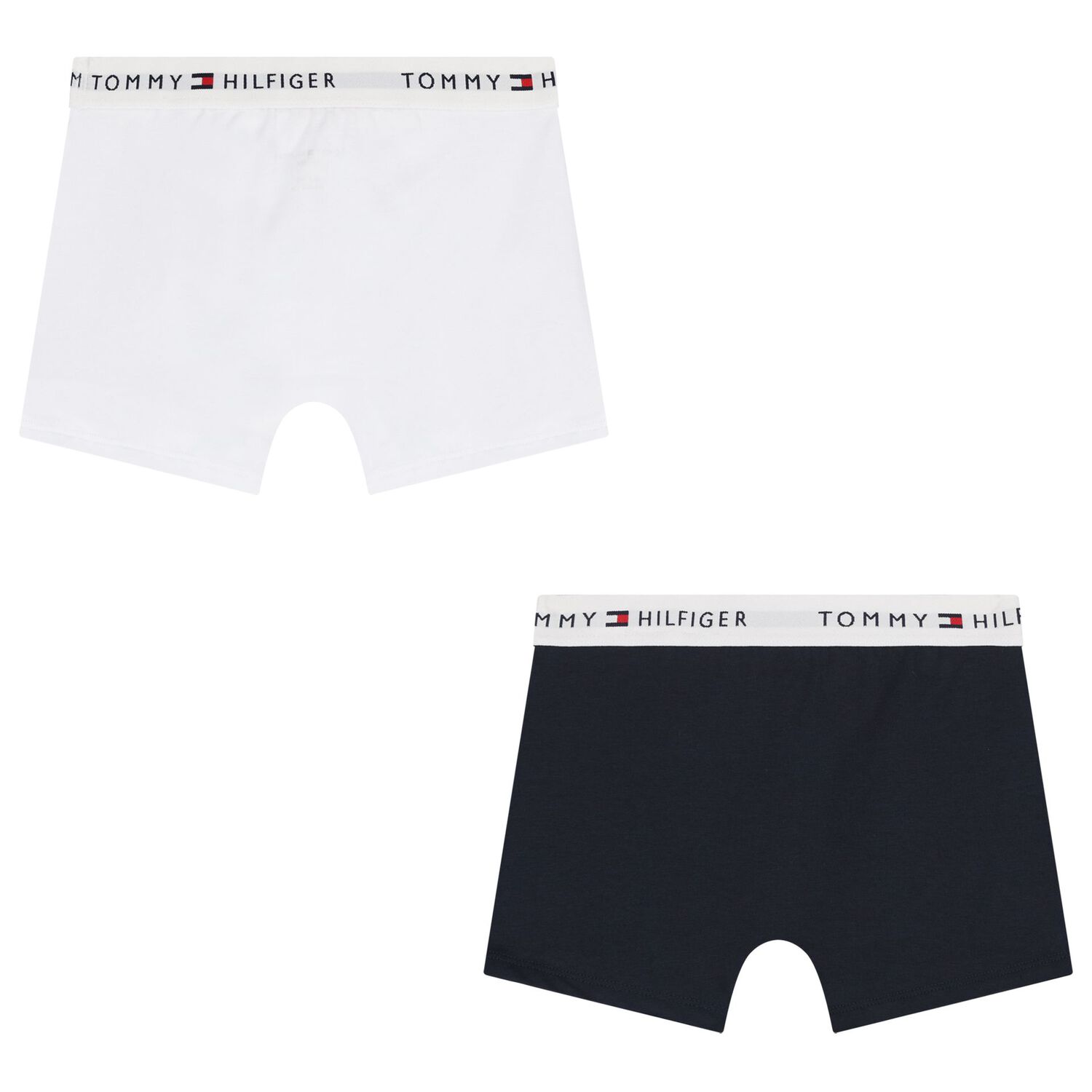 Boys White & Navy Boxer Shorts, 2, hi-res