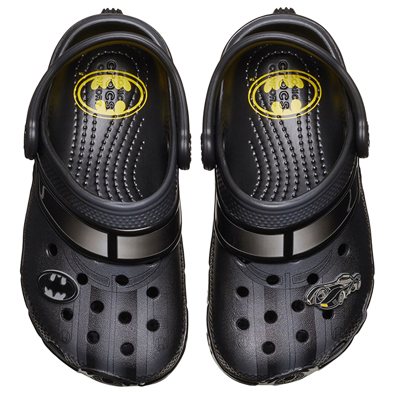 Black Batman Classic Clogs Sandals, 1, hi-res