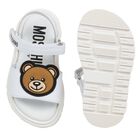 White Teddy Bear Sandals, 1, hi-res