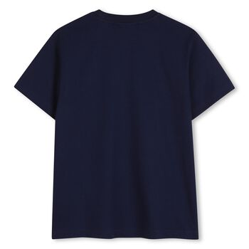 Boys Navy Blue Logo T-Shirt