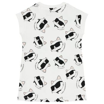 فستان باللون الابيض للبنات 