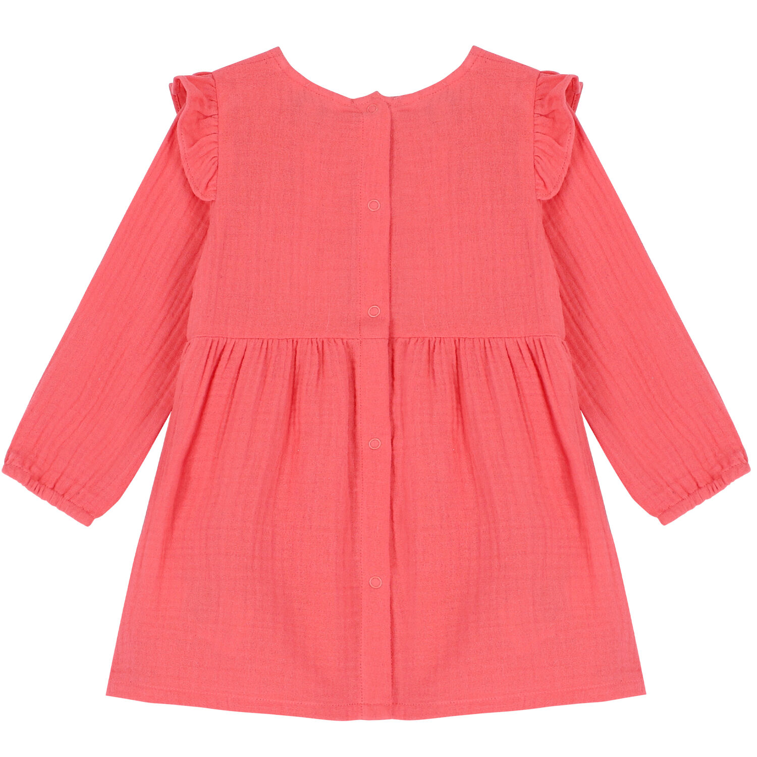 Baby Girls Pink Logo Dress, 1, hi-res