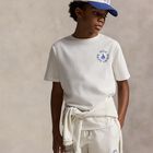 Boys White & Blue Logo Cap, 1, hi-res