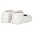 Younger Girls Ivory Faux Leather Shoes, 3, hi-res