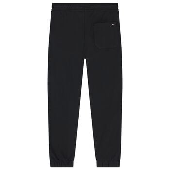 Boys Black Logo Joggers