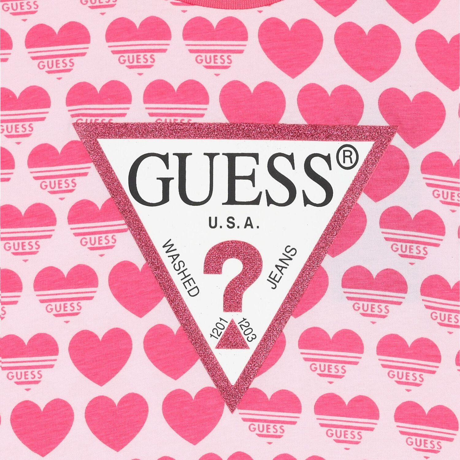 تيشيرت بنات بالشعار باللون  الوردي, 3, hi-res image number null