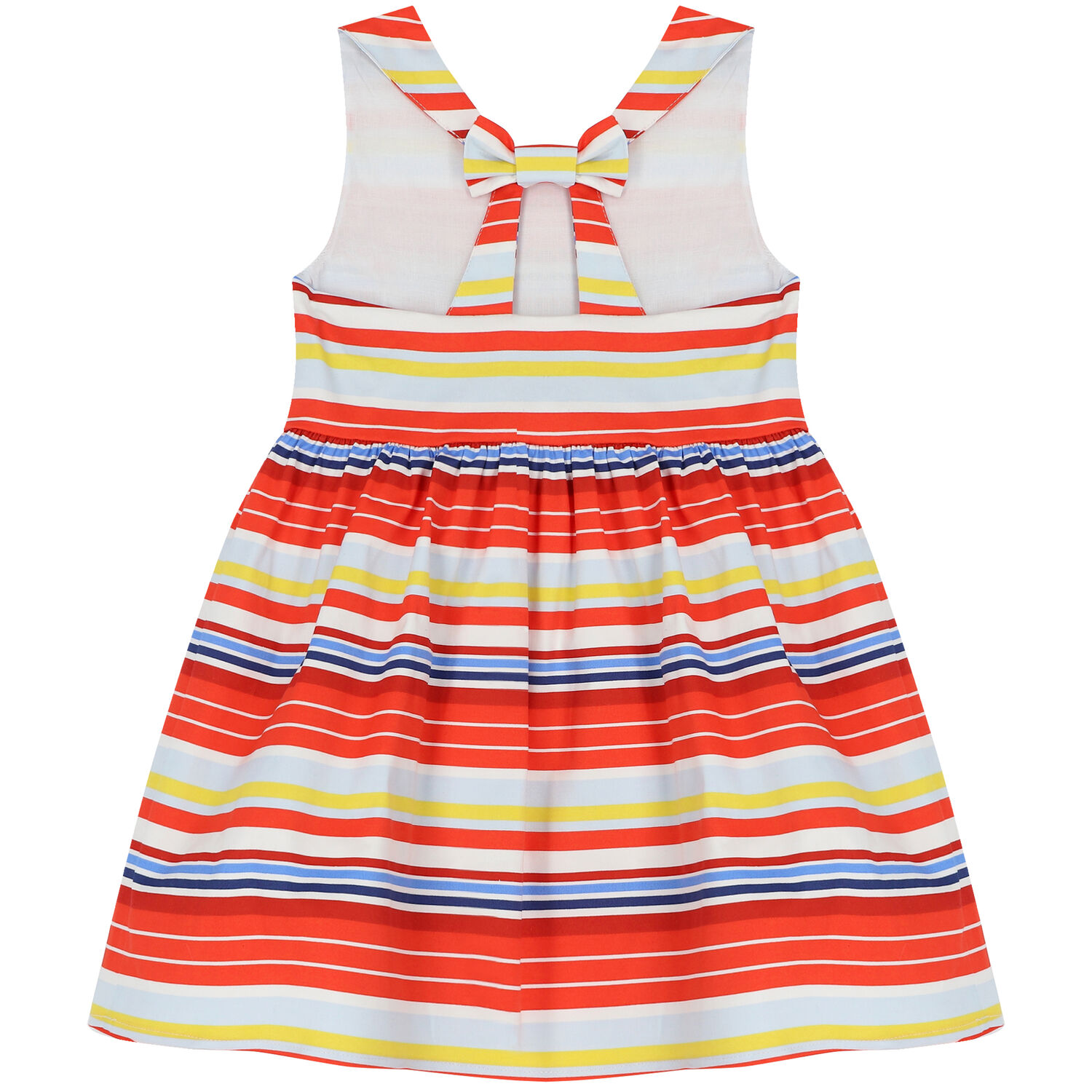 Girls Red Stripe Dress, 1, hi-res image number null