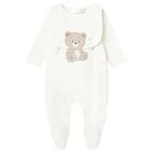 Ivory Teddy Bear Babygrow Gift Set, 1, hi-res