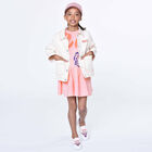 Girls Pink Logo Dress, 1, hi-res