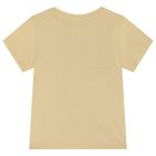 Girls Beige Logo T-Shirt, 2, hi-res