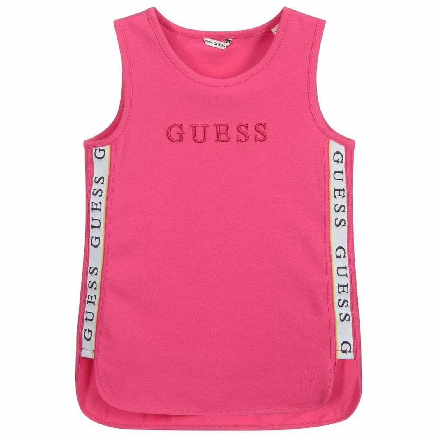 Girls Pink Logo Top, 2, hi-res