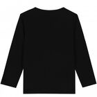 توب بالشعار باللون الاسود للاولاد, 1, hi-res