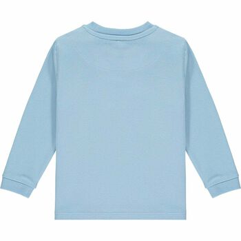 Boys Blue Logo Long Sleeve Top