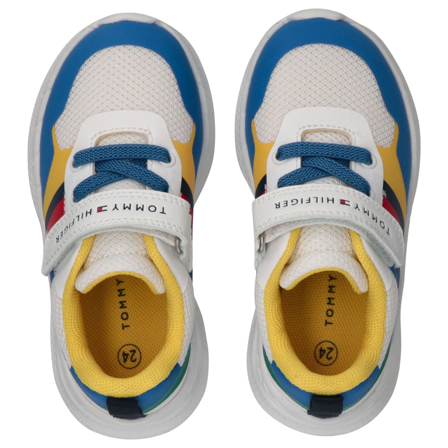 Boys Multi-Coloured Logo Trainers, 2, hi-res