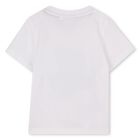 Younger Boys Mini Me White Logo T-Shirt, 2, hi-res