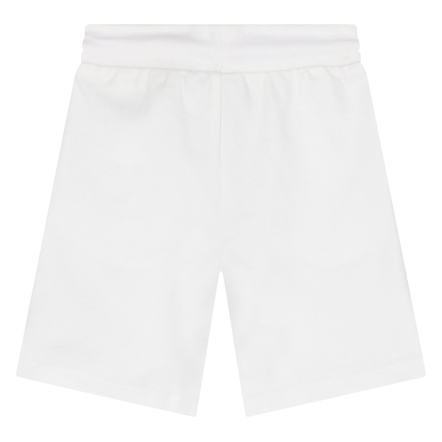  Younger Boys Beige & White Logo Shorts Set, 1, hi-res
