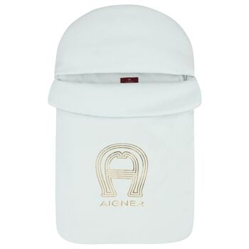 Baby Boys Blue & Gold Logo Nest