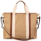 Beige Logo Baby Changing Bag, 1, hi-res