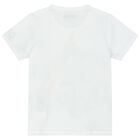 طقم شورت بالشعار باللون الأبيض والكحلي للأولاد, 1, hi-res