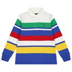 Boys Multi-Coloured Logo Polo Shirt, 1, hi-res