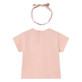 Younger Girls Pink T-Shirt Set