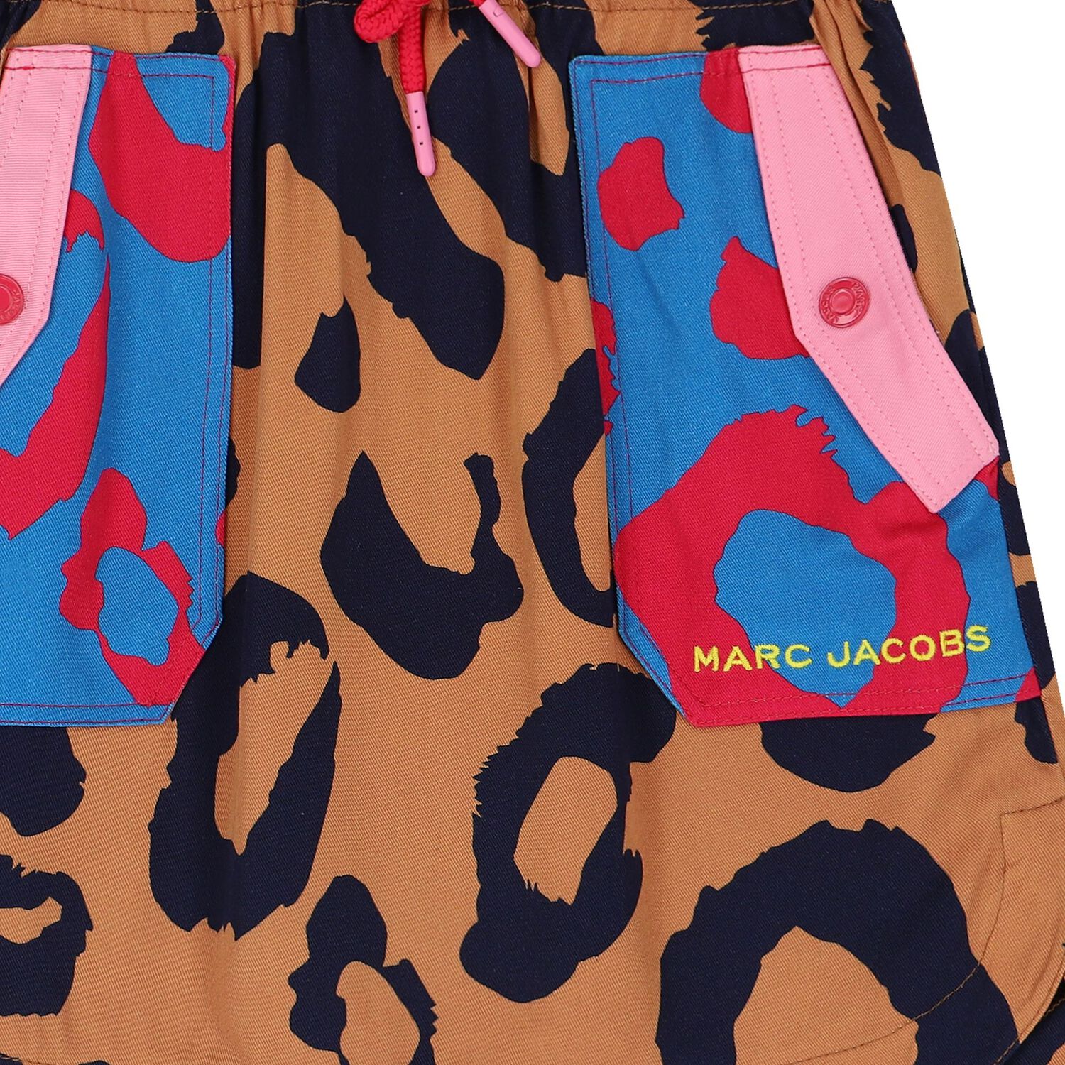 تنورة بنات بطبعة جلد الفهد باللون البيج, 1, hi-res