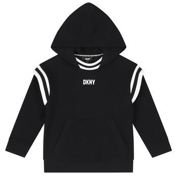 Black & White Logo Hooded Top
