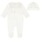 Baby Girls Ivory Logo Babygrow Gift Set, 1, hi-res
