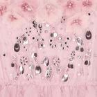 فستان تول متعدد الطبقات مزين بالترتر باللون الوردي للبنات, 1, hi-res