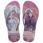 Girls Pink Frozen Flip Flops, 1, hi-res