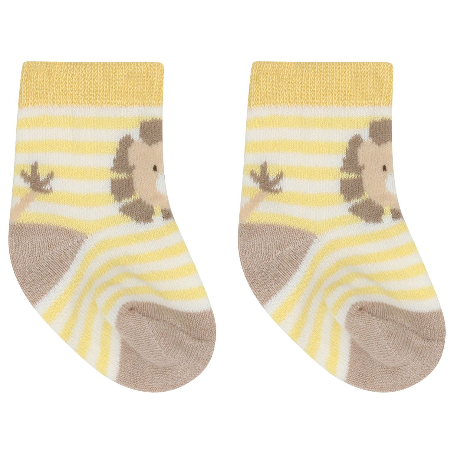 جوارب أولاد باللون الاصفر والابيض  ( 4 قطع), 2, hi-res