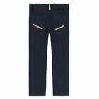 Boys Navy Blue Trousers, 1, hi-res