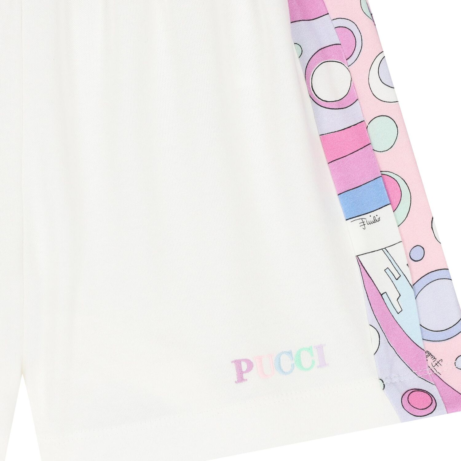 Girls Ivory Logo Fontane Shorts, 1, hi-res