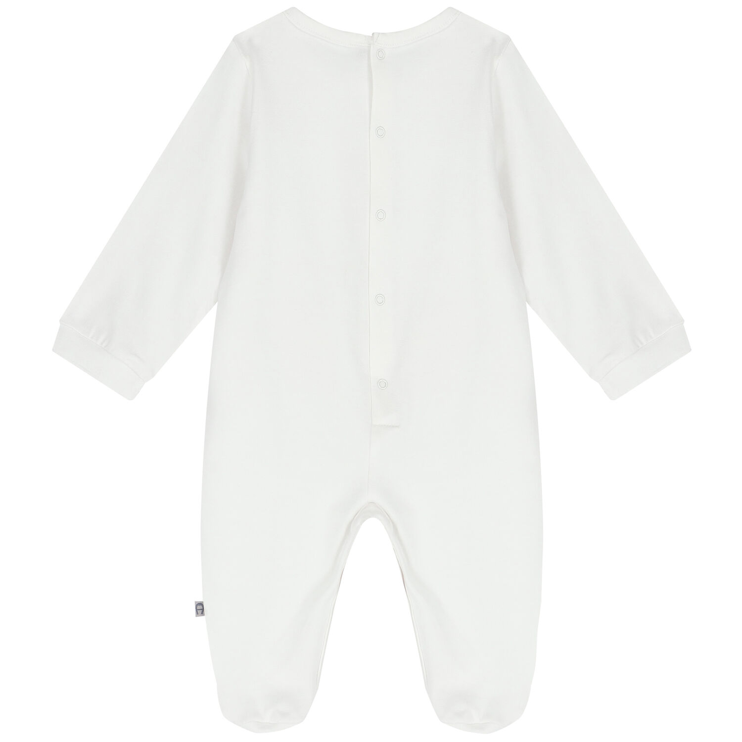 أفرول بالشعار باللون الأبيض للبنات, 1, hi-res