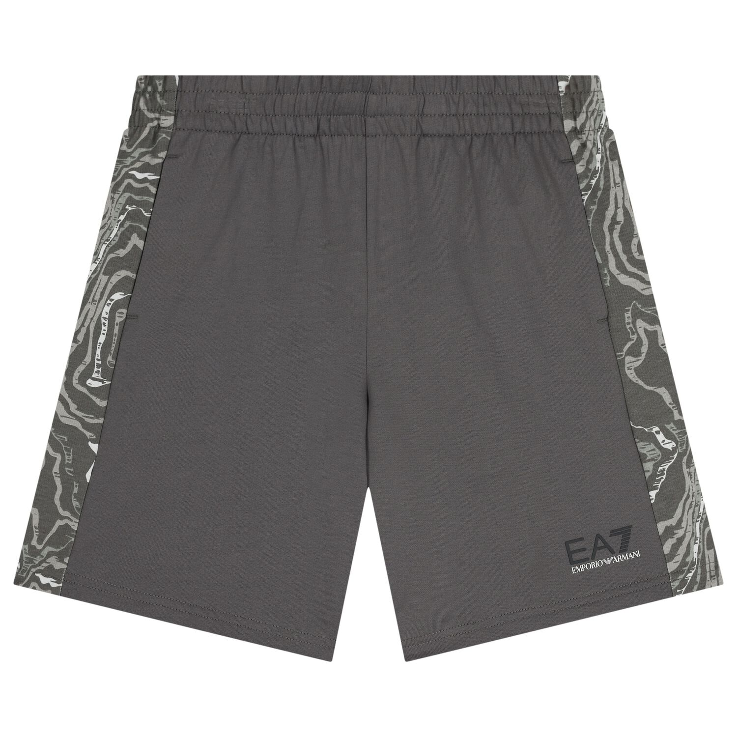 Boys Grey Logo Shorts, 1, hi-res