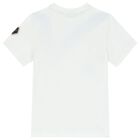 Boys White Logo T-Shirt, 1, hi-res