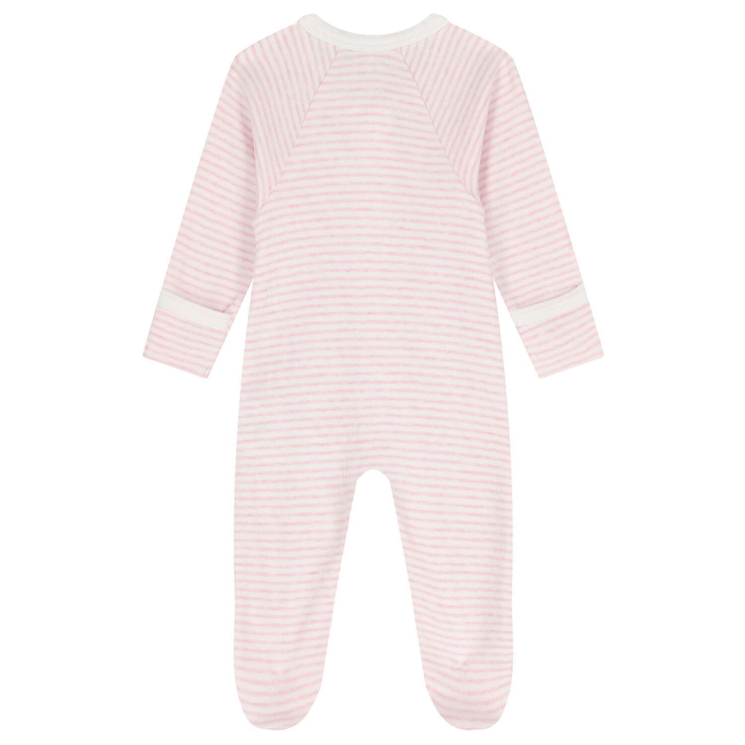 Baby Girls White & Pink Babygrows ( 2 Pack ), 5, hi-res image number null