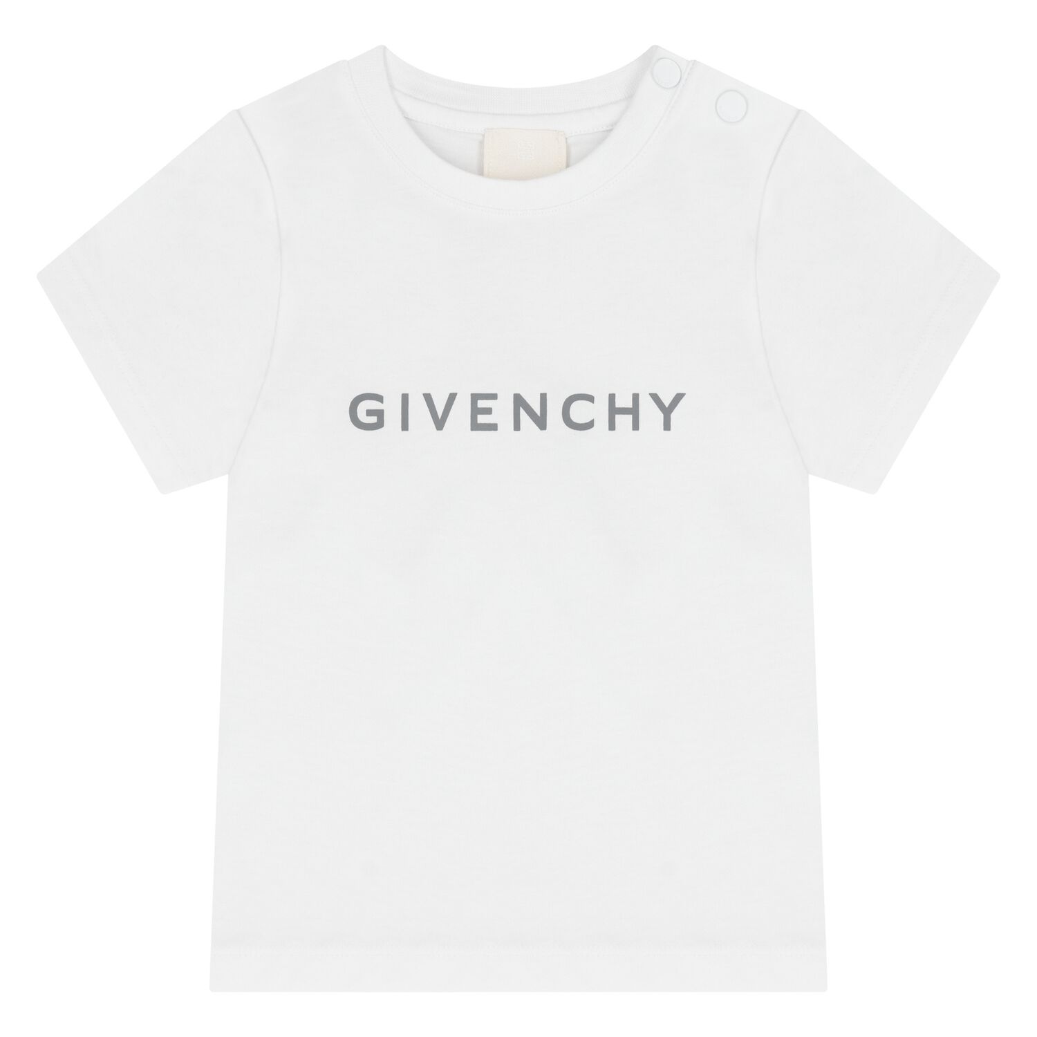 Younger Boys White Logo T-Shirt, 2, hi-res image number null