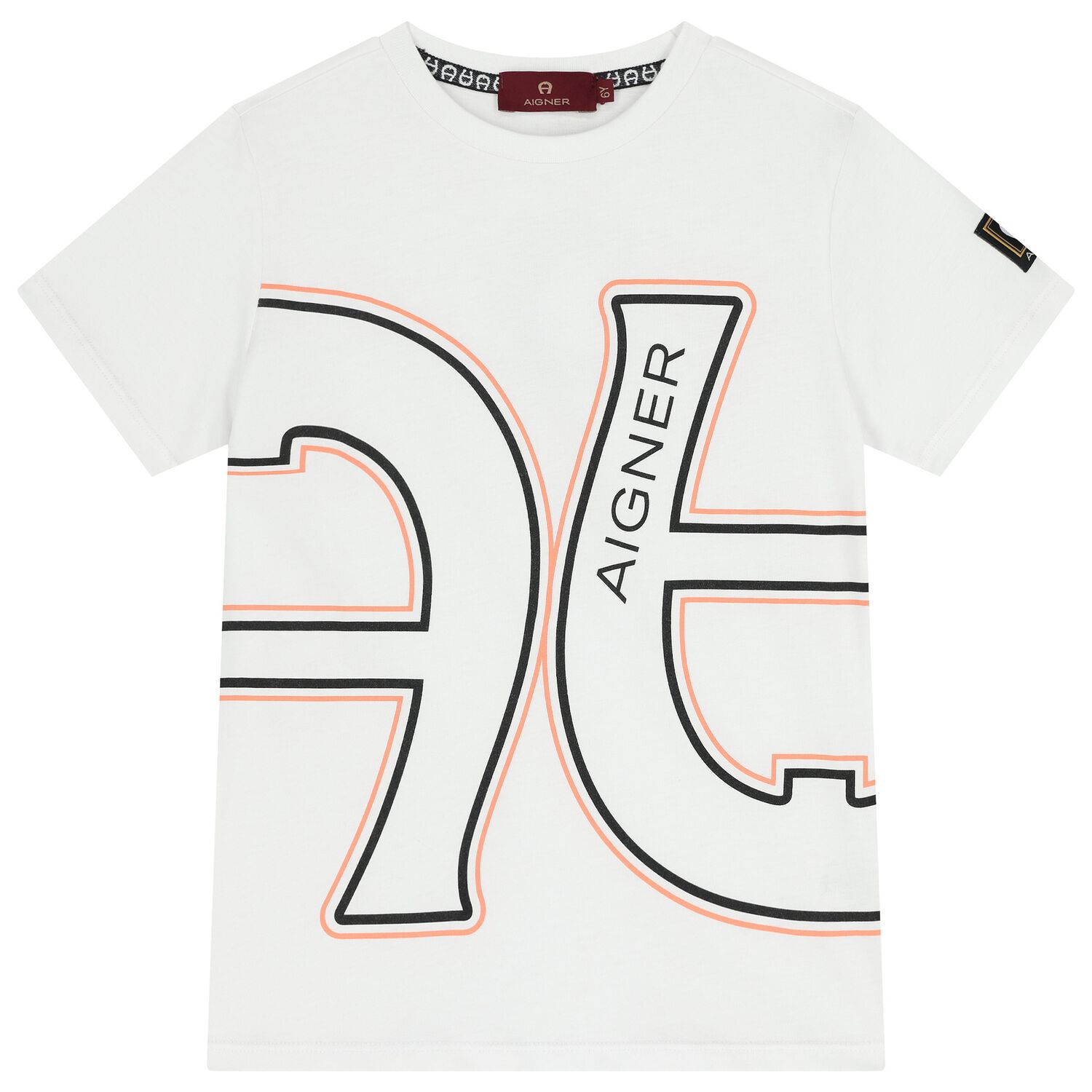 Boys White Logo T-Shirt, 1, hi-res