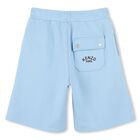 Boys Blue Tiger Logo Shorts, 1, hi-res