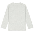 تيشيرت بالشعار باللون الرمادي للأولاد, 1, hi-res
